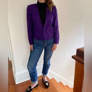 Silk Vintage Brooks Brothers Purple Blazer​